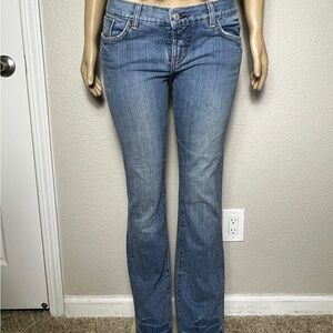 bebe Women's Blue Boot Cut Jeans